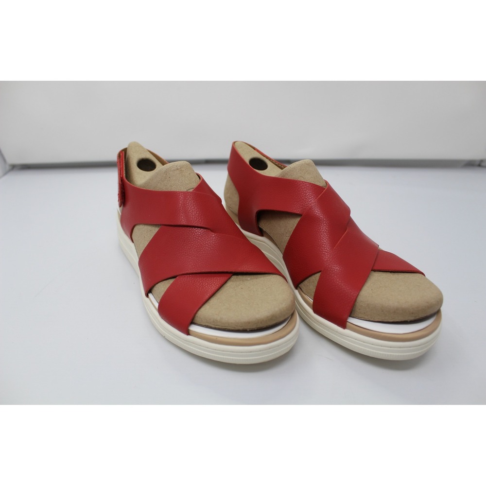 Dr. Scholls Time Off Sea Vintage Red Platform Sandals I8834S1600 Womens 6 M